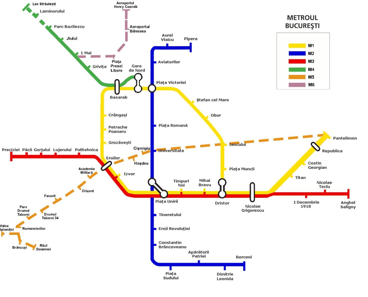 metro žemėlapis, bukareštas, rumunija