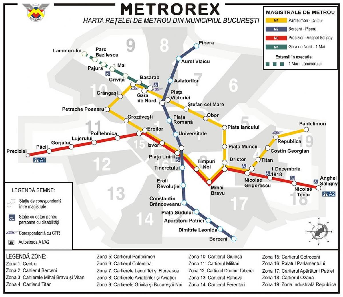metro žemėlapis bucuresti