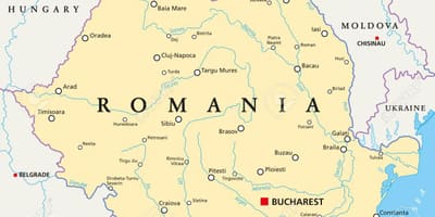 Žemėlapis bukareštas, rumunija