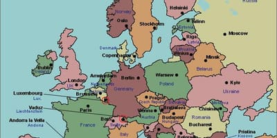 Žemėlapis bukarešto europa