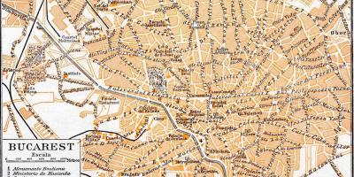 Senamiesčio bukarešte žemėlapyje