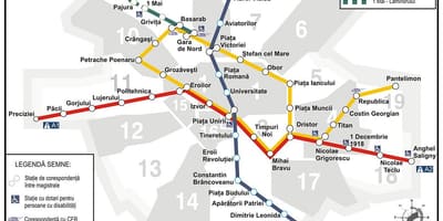 Metro žemėlapis bucuresti