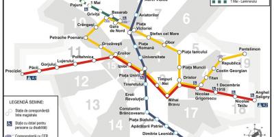 Metro žemėlapis bucuresti