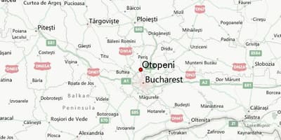 Otopeni oro uosto žemėlapis